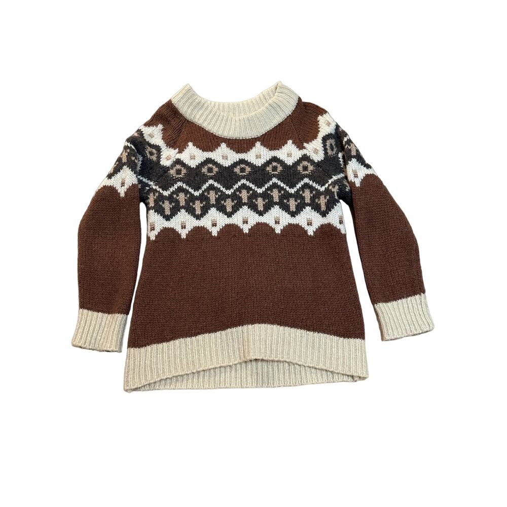 Aerie Fair Isle Mockneck Sweater - Picture 2 of 7